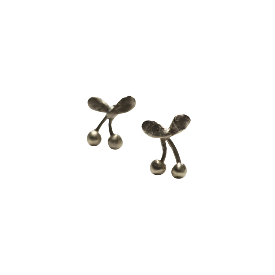 Cherry Brass Earrings — 8.6.4 Trunk Show