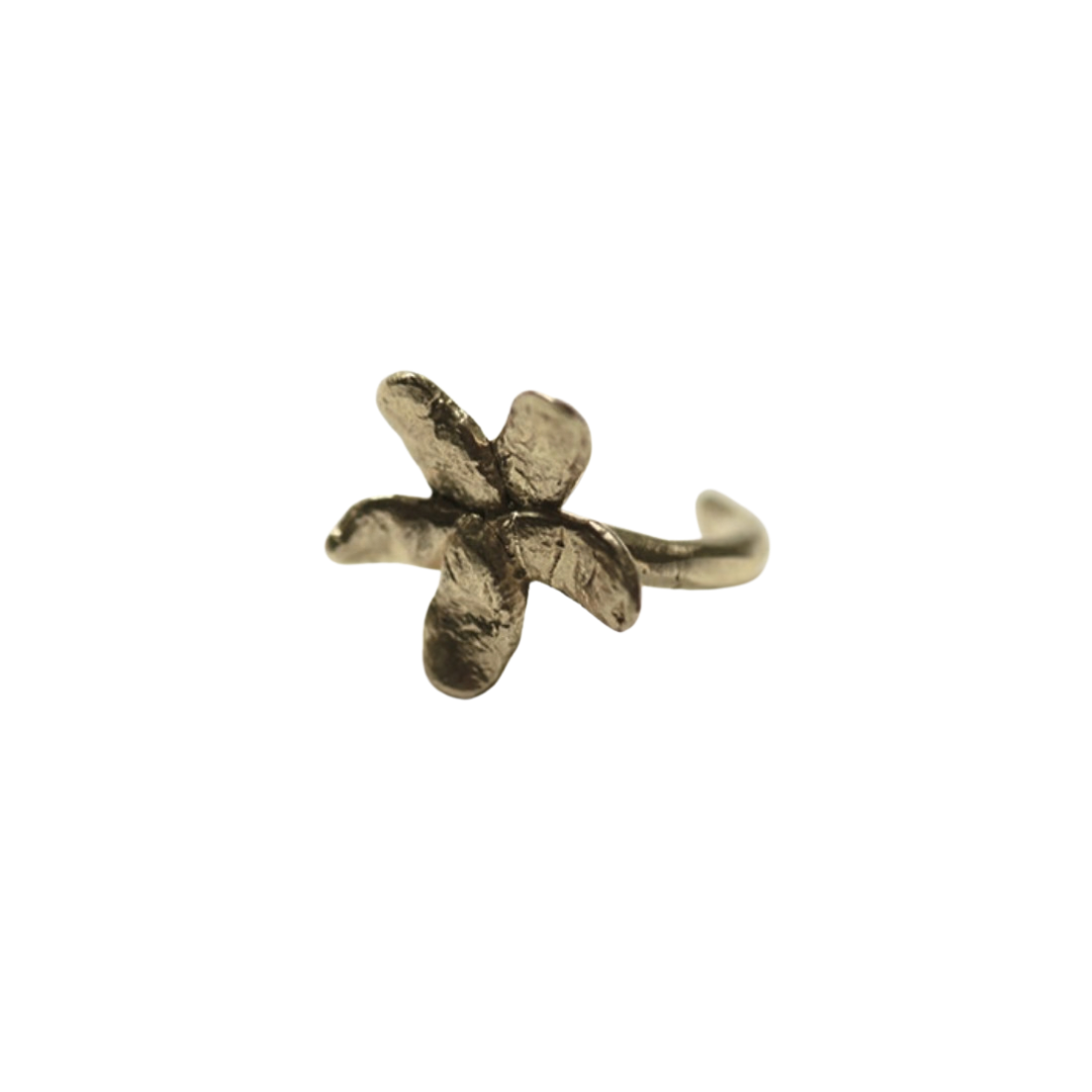 Flower Brass Ear Cuff — 8.6.4 Trunk Show