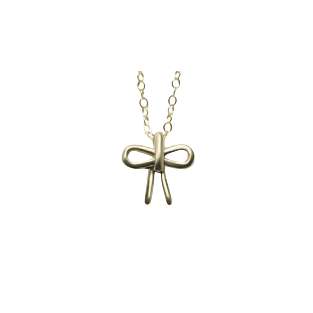 Bow Brass Necklace — 8.6.4 Trunk Show