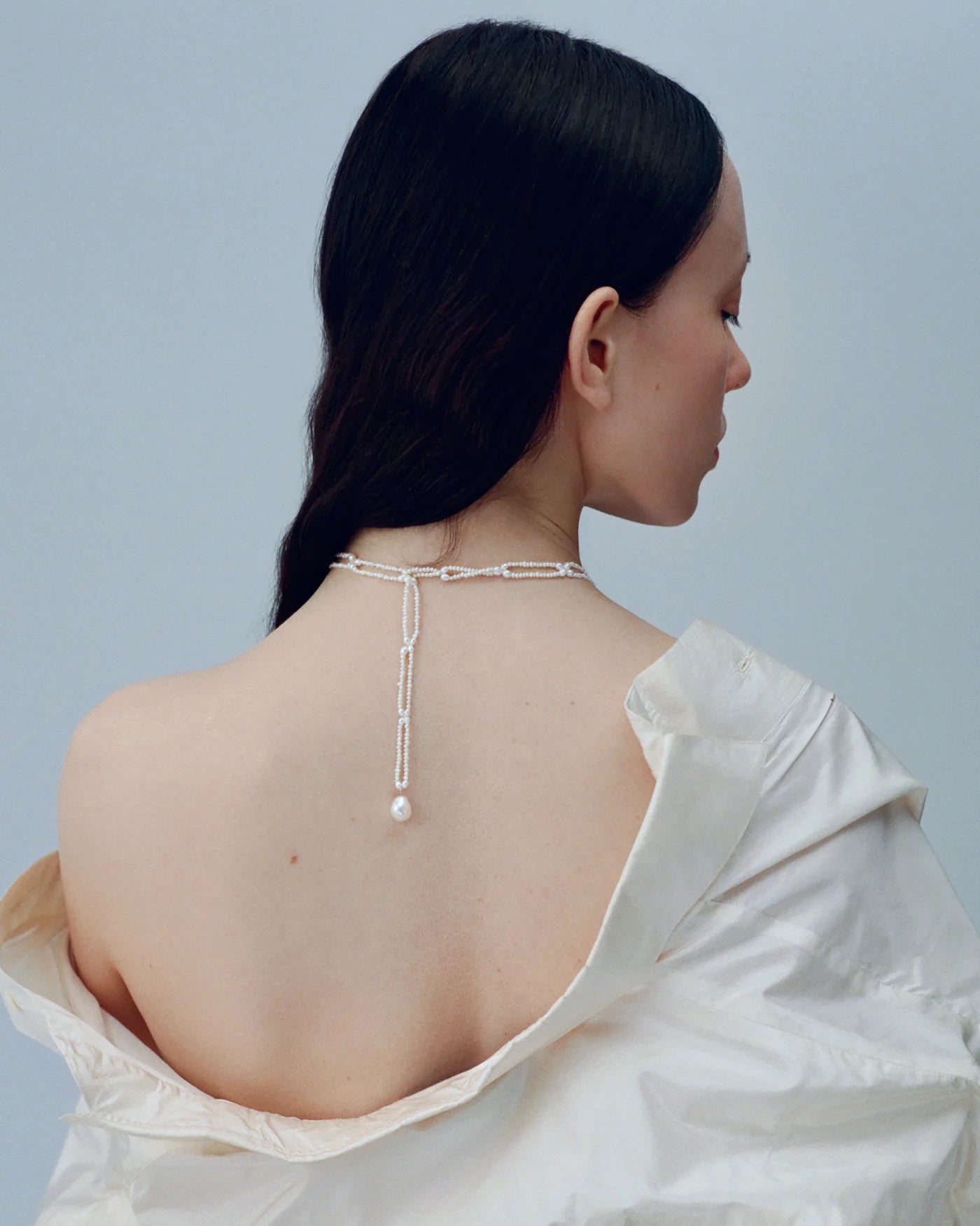 Pearl Lariat Necklace