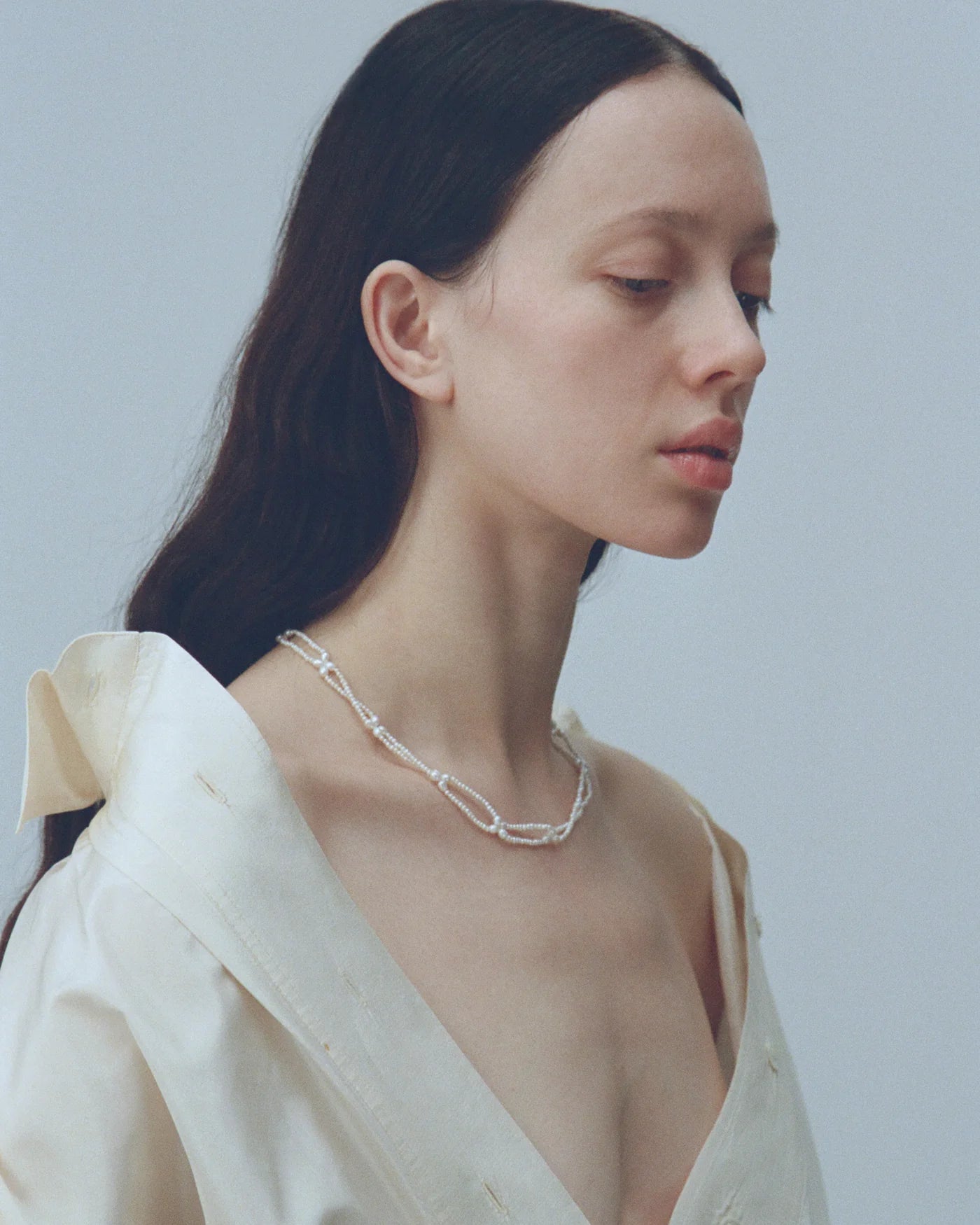 Pearl Lariat Necklace