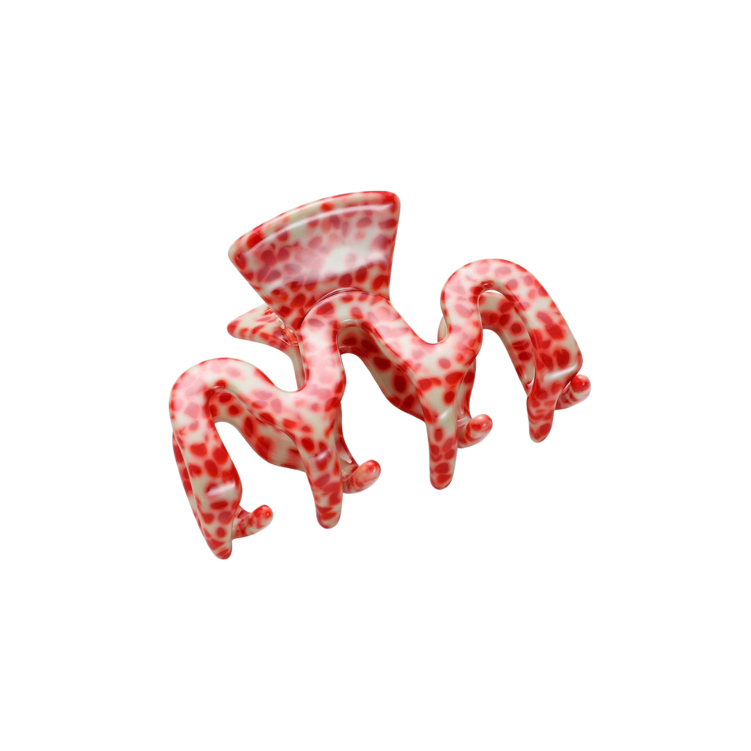 Esme Small Claw Clip - Holiday Berry