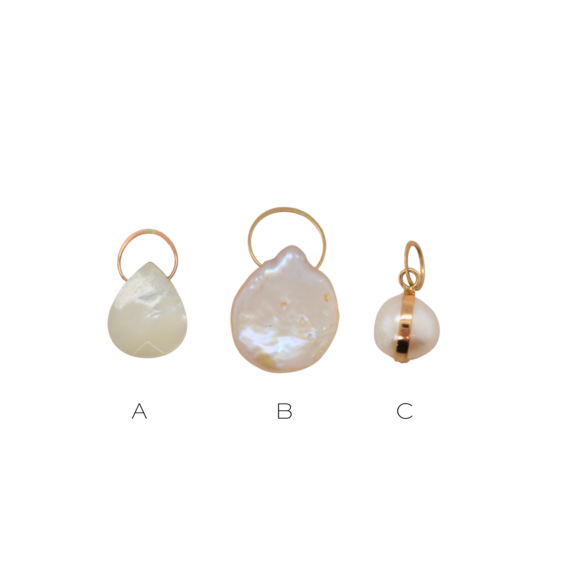 14K Pearl Charms