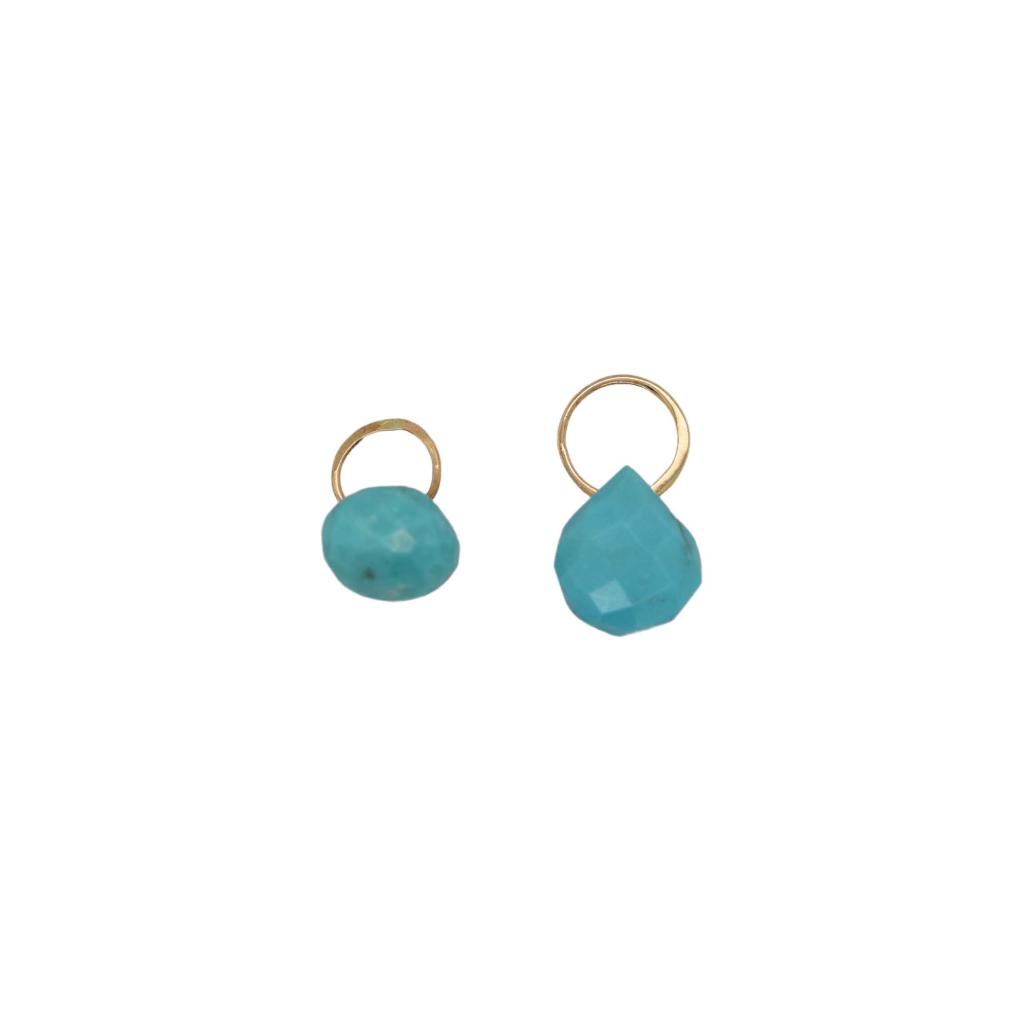 14K Turquoise Charms