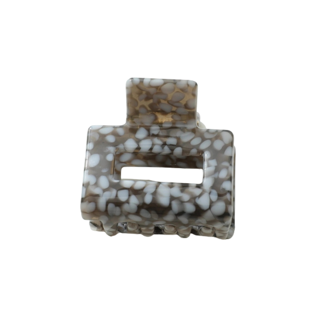 Simone Mini Claw Clip - Grey Vintage Stone