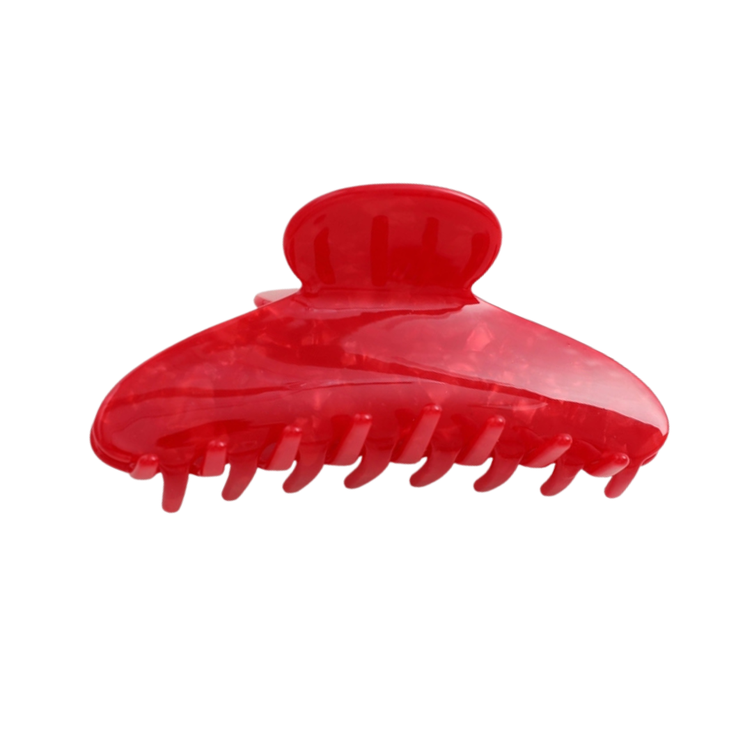 Adrienne Large Claw Clip - Cherry Red