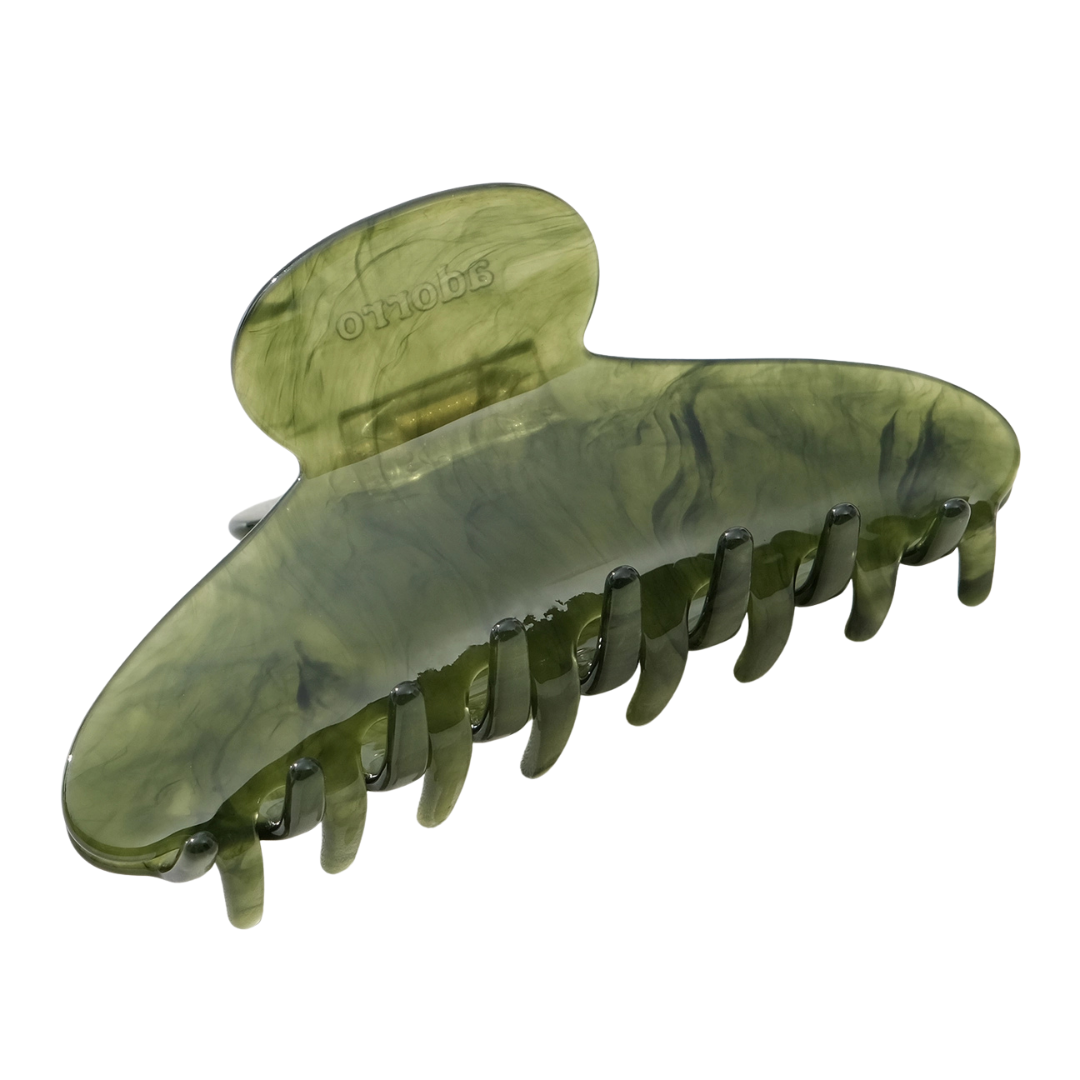 Adrienne Large Claw Clip - Jade Green