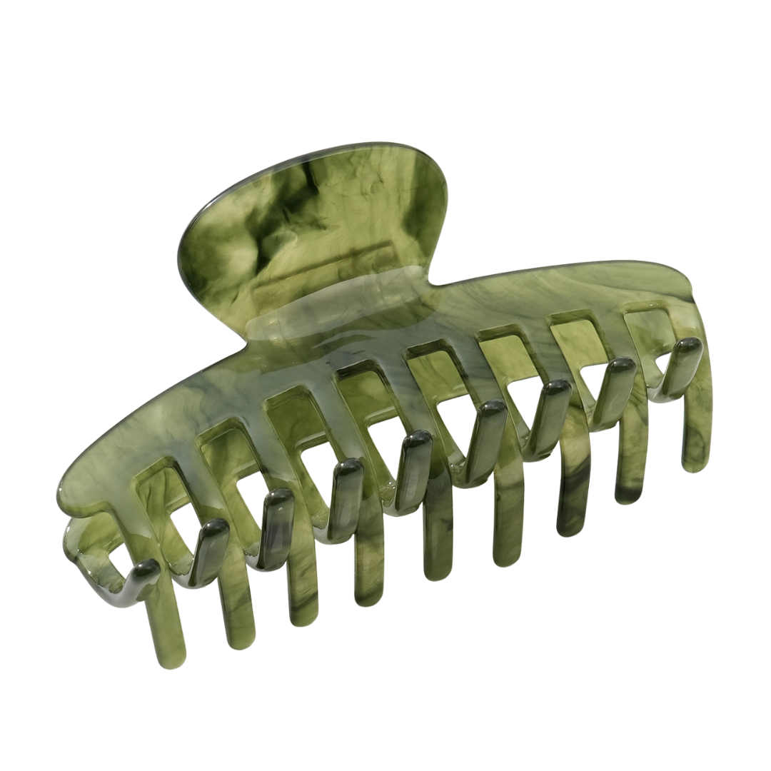 Anna Large Claw Clip - Jade Green