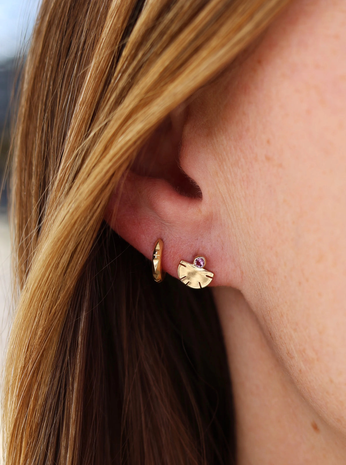 California Tourmaline Aquilla Studs — Young in the Mountains Residency