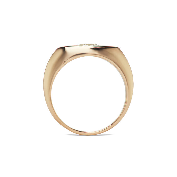 Stowe Signet Ring - Diamond — Commitment, Curated