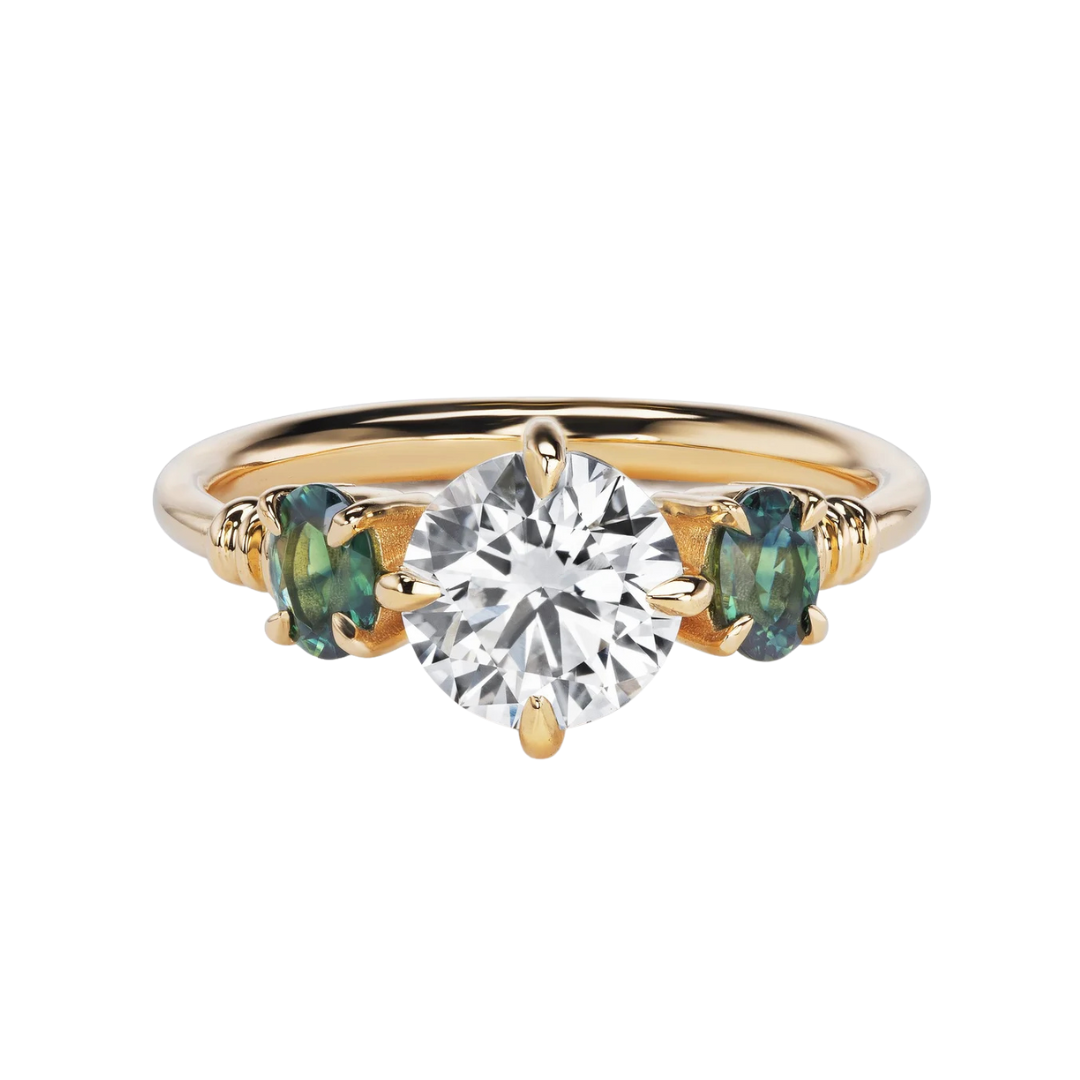 Clancy Ring - Diamond and Sapphire — Commitment, Curated