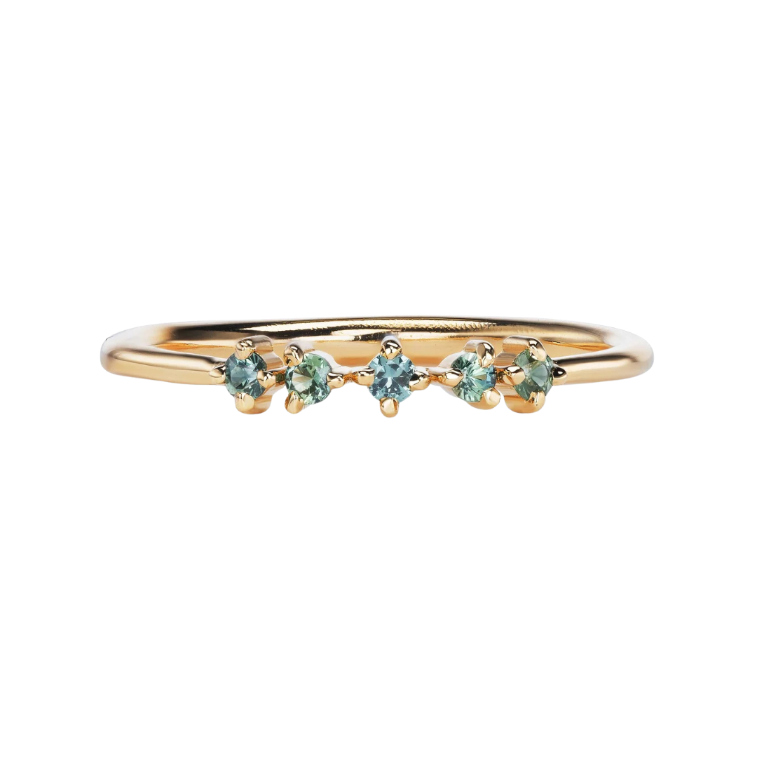 Sapphire Cascade Ring — Commitment, Curated