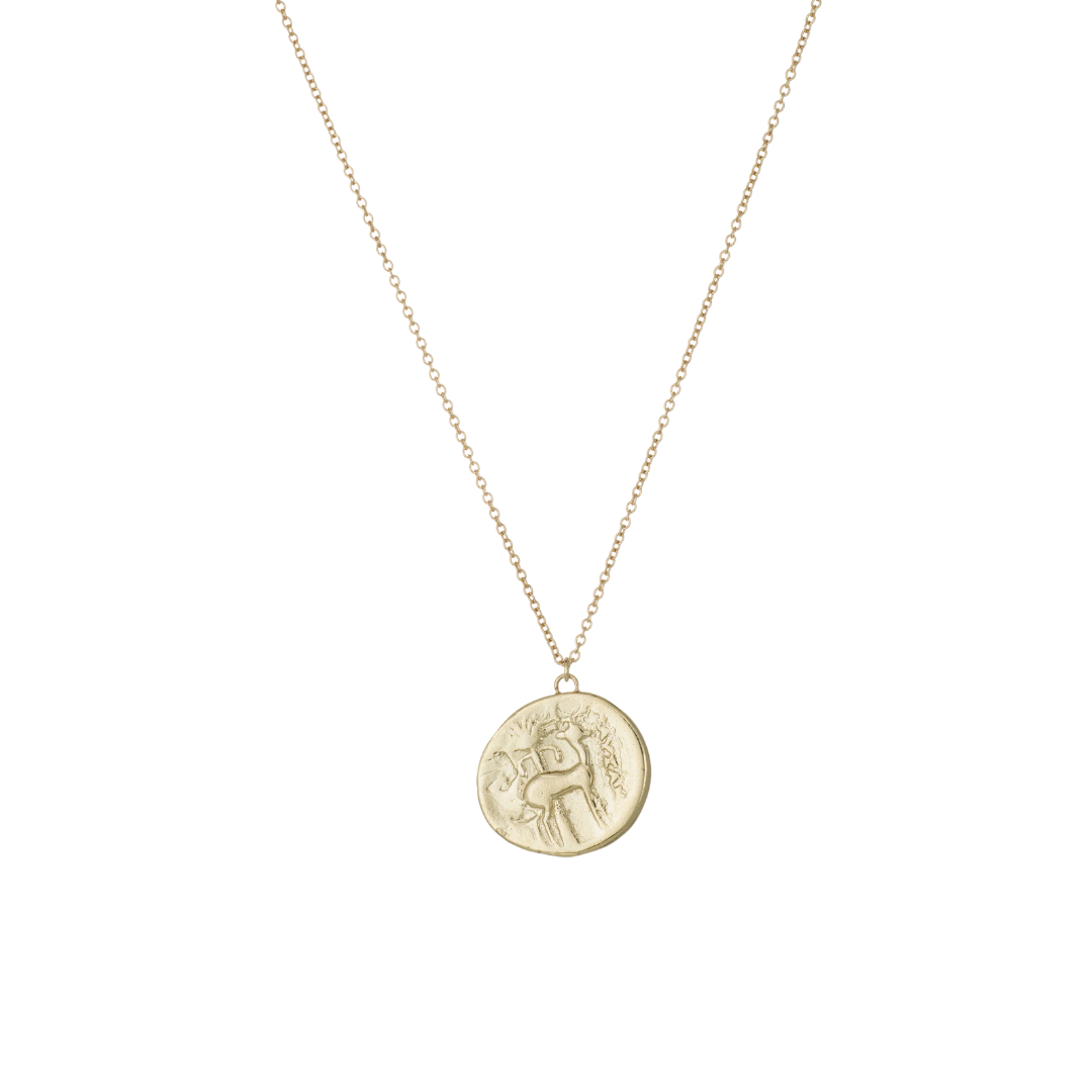 Bee Coin Pendant Necklace