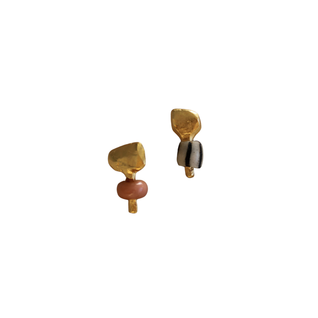 Before the Stone Age - African Glass Bead Earrings