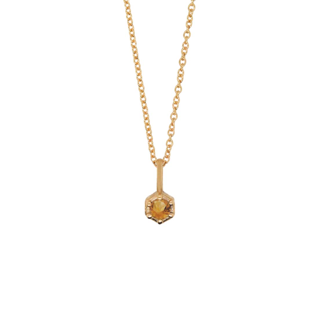 Birthstone Pendant - Citrine