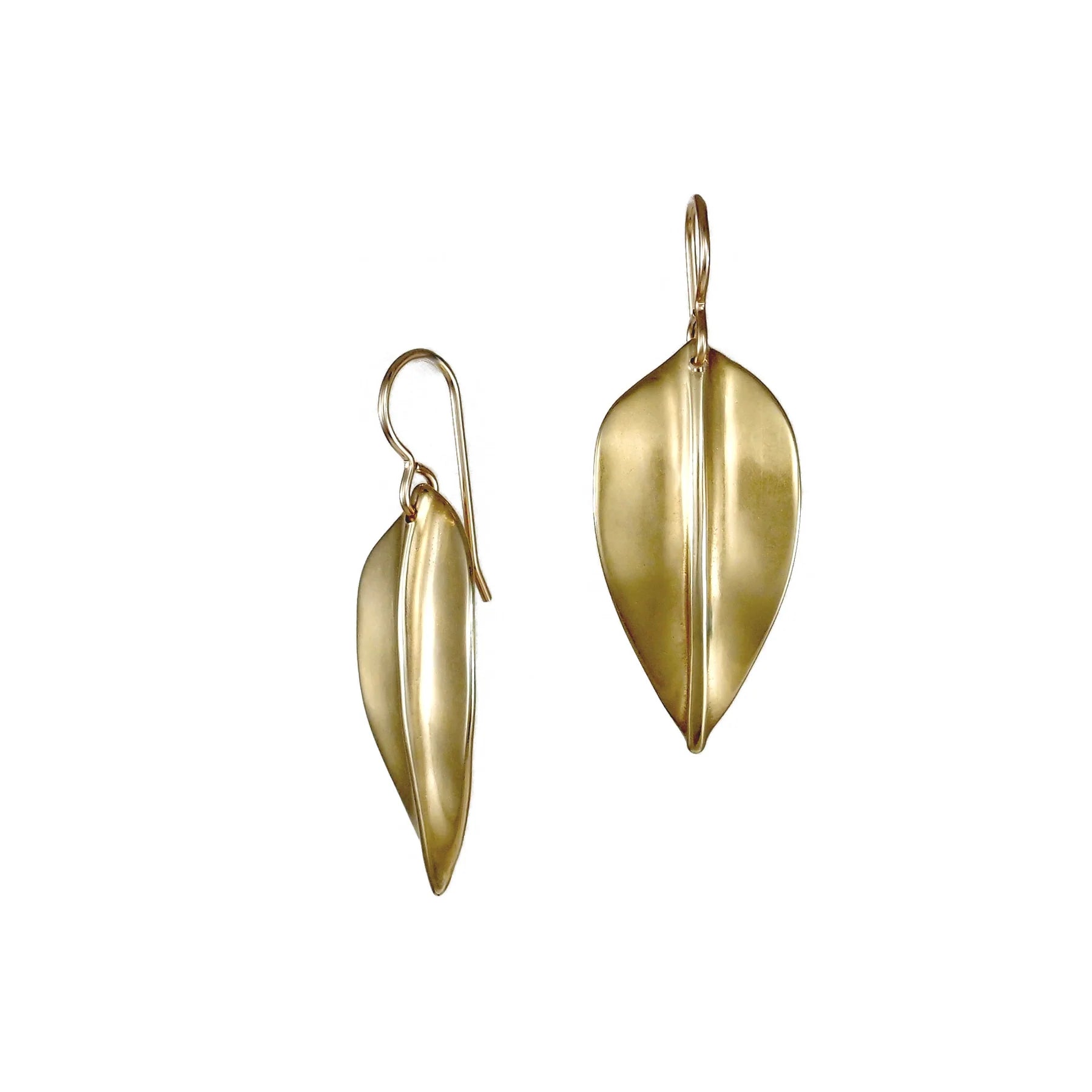 Calla Earrings - Brass