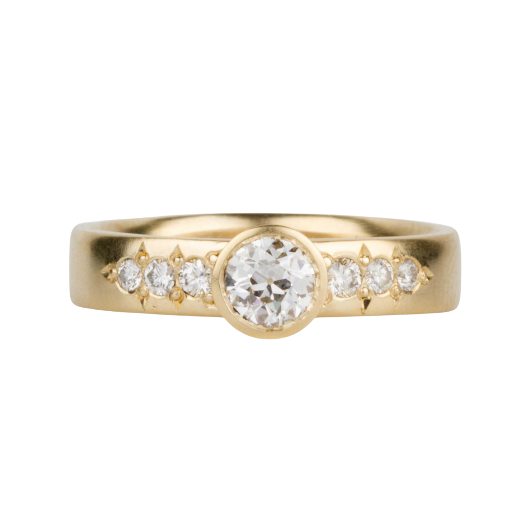 Sierra Ring With Antique Old European Cut Diamond  — Commitment, Curated