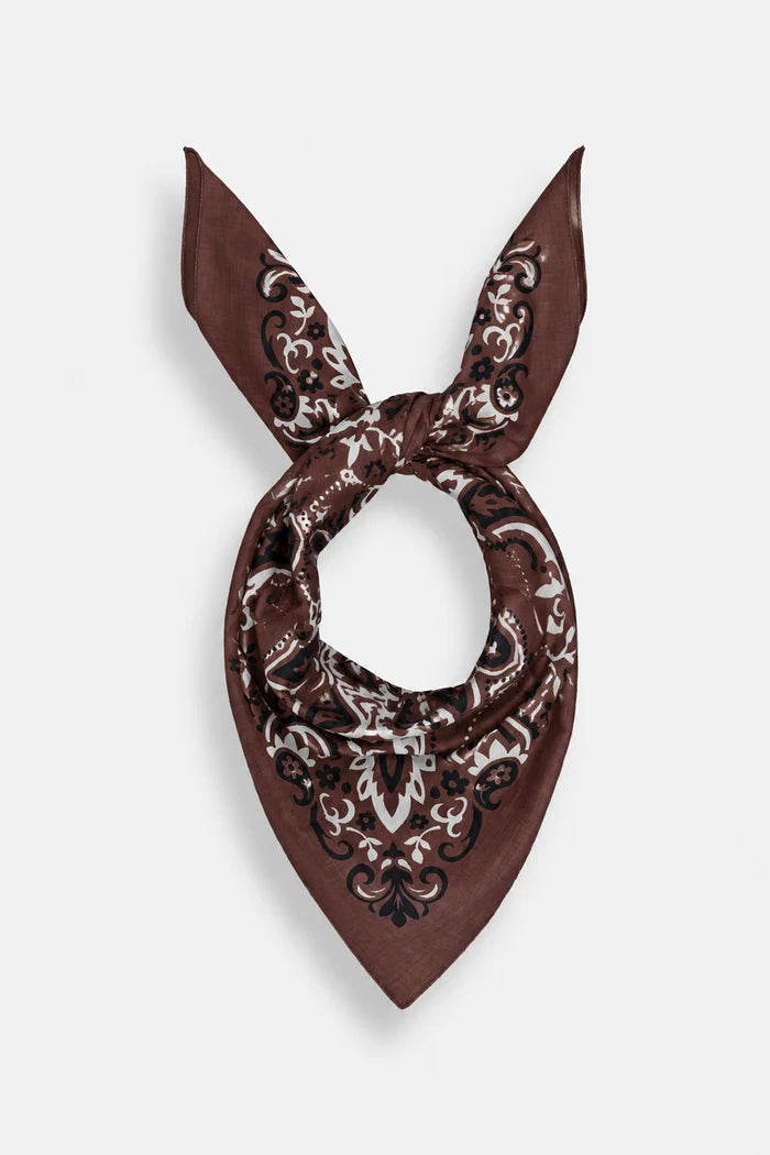 Chocolate Bandana Scarf