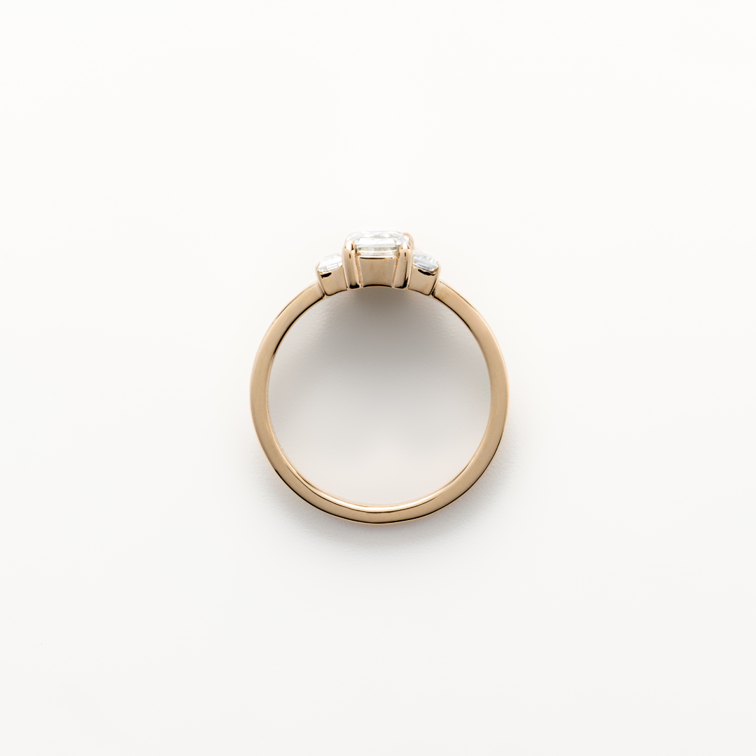 Commitment Collection: Lilac Three Stone Ring