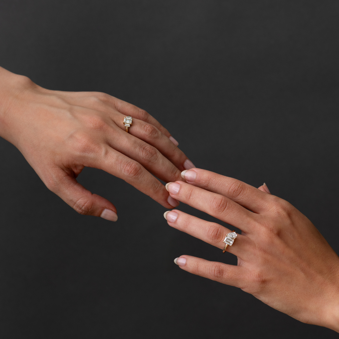 Commitment Collection: Lilac Three Stone Ring