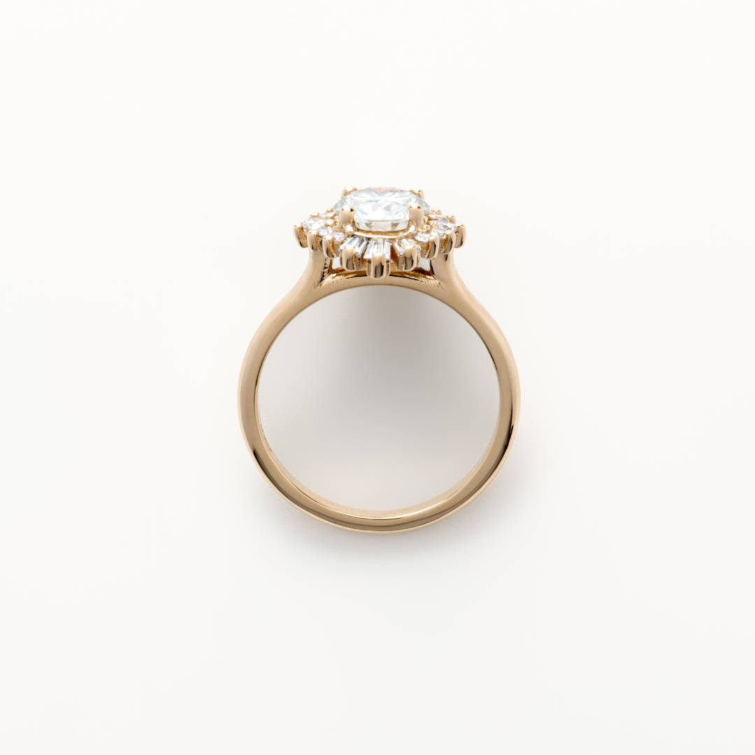 Commitment Collection: Orchid Halo Ring