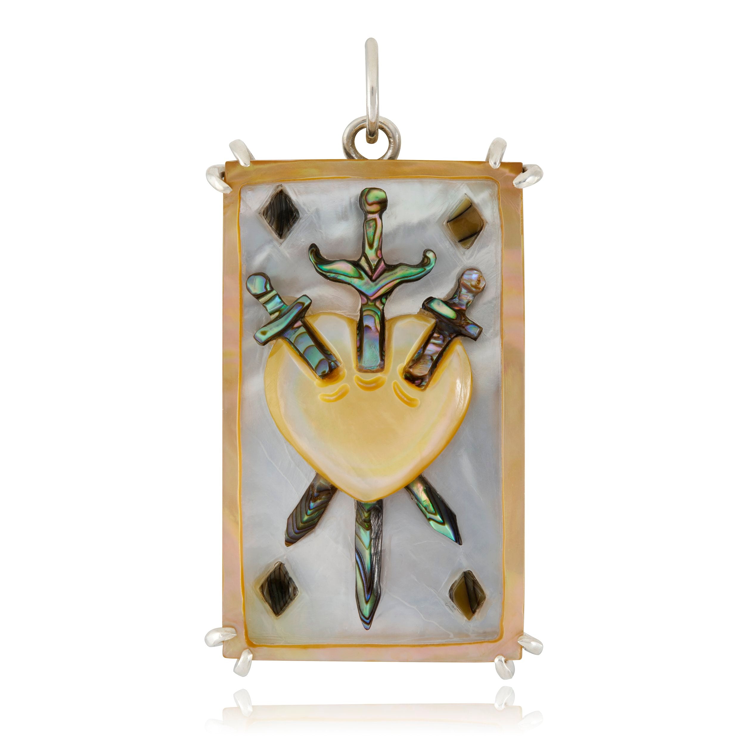 Three of Swords Tarot Charm — Maura Green Trunk Show