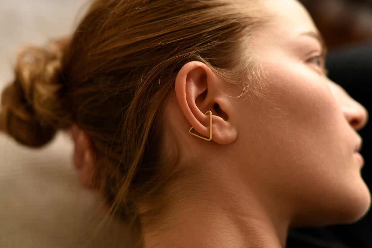 Triangle Brass Ear Cuff — 8.6.4 Trunk Show