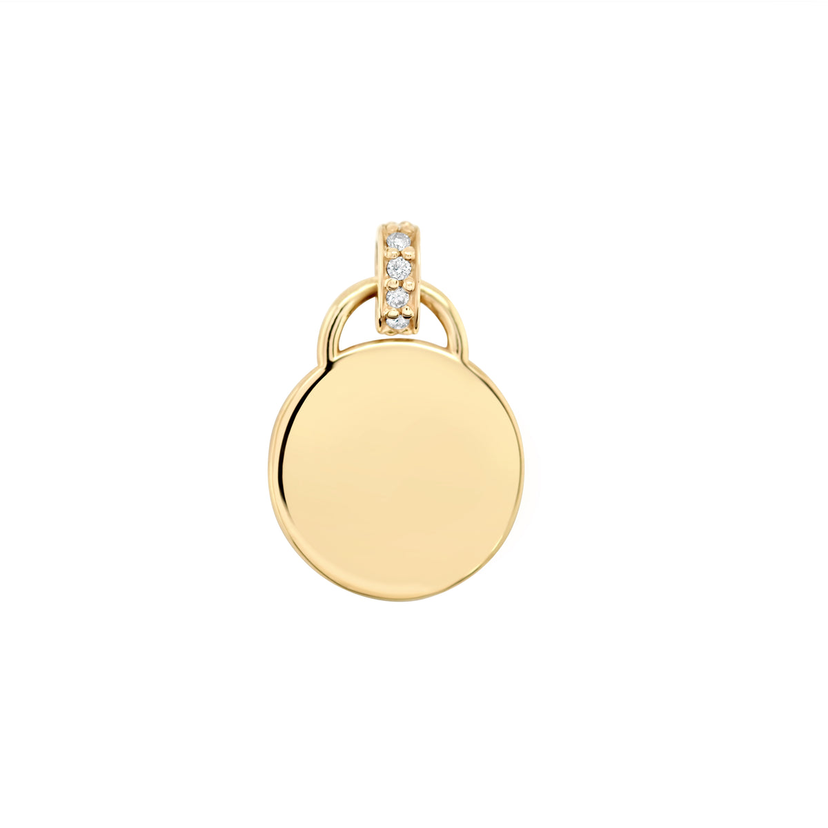 Small Rund Charm Heirloom Round Charm: Medium