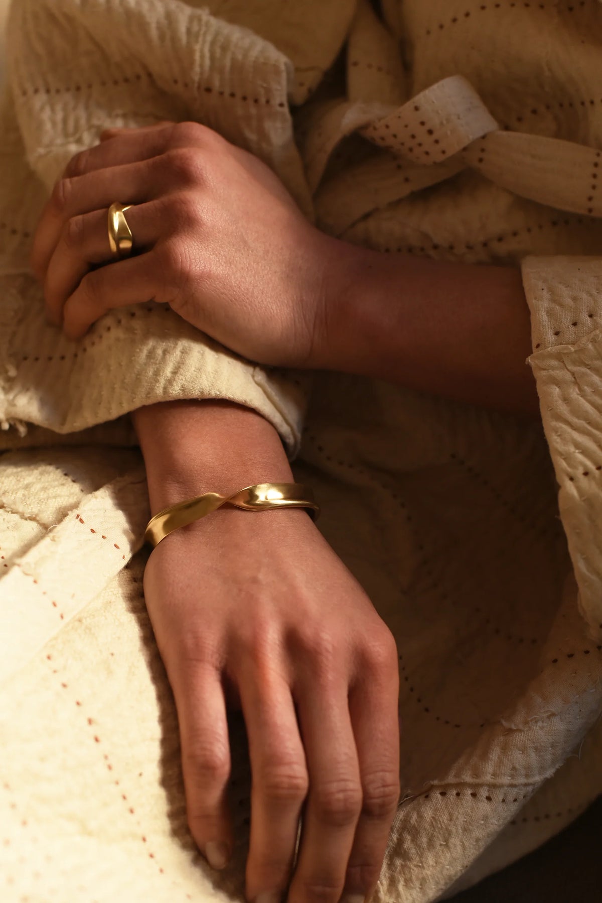 Twisted Brass Cuff — 8.6.4 Trunk Show