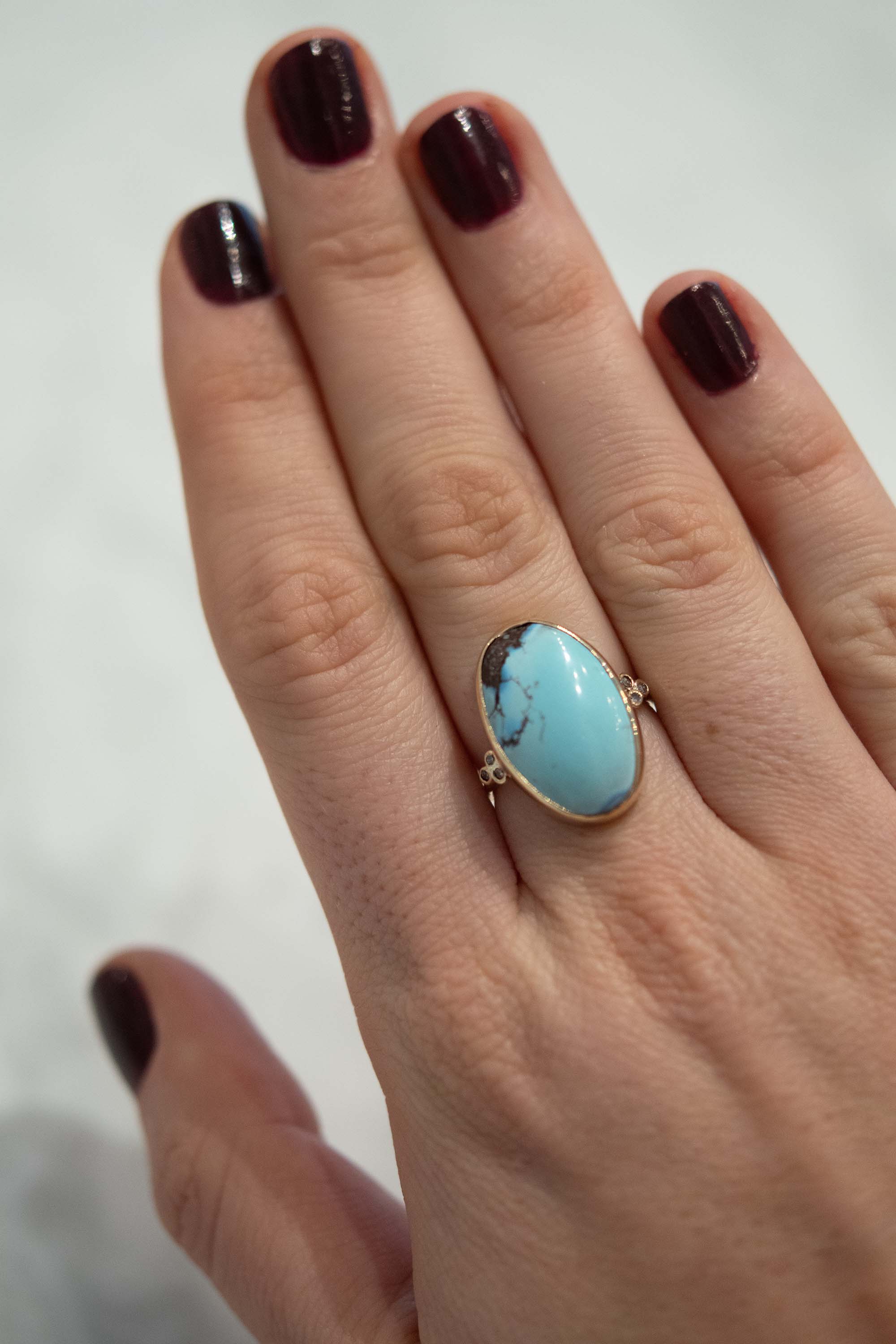 Golden Hills Turquoise and Diamond Ring
