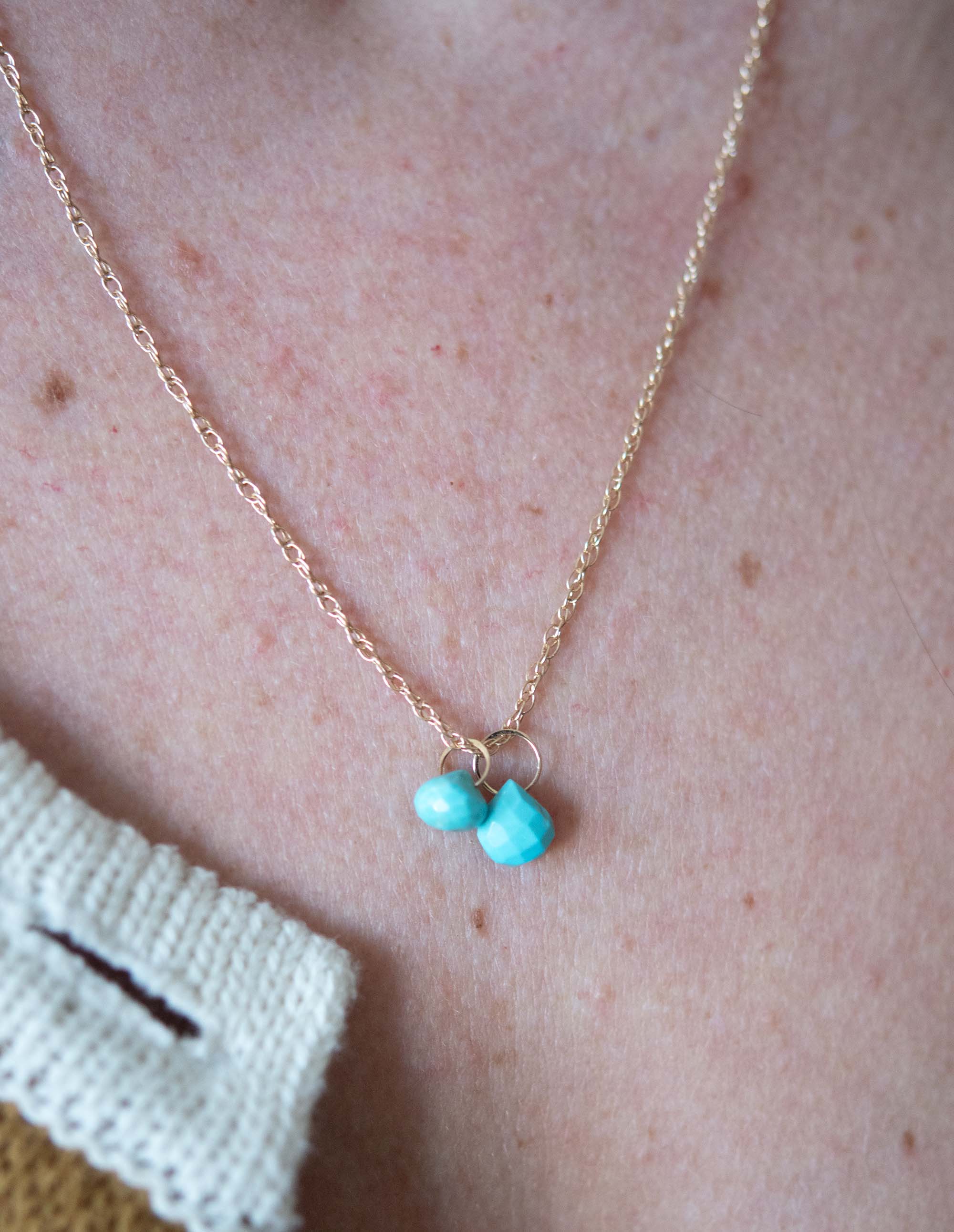 14K Turquoise Charms