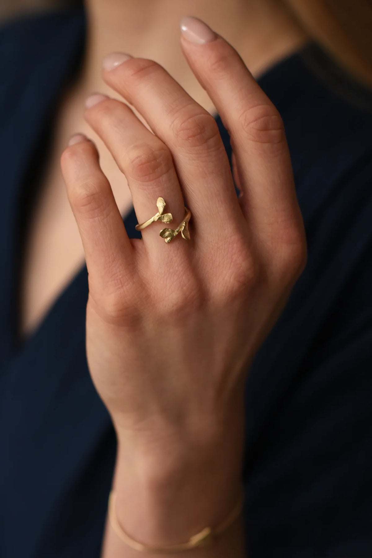 Floral Bypass Brass Ring — 8.6.4 Trunk Show