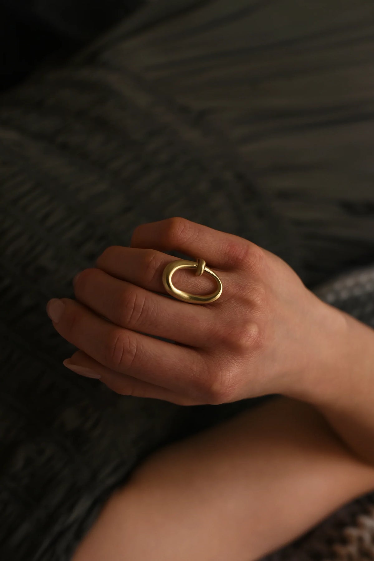 Oval Notch Brass Ring — 8.6.4 Trunk Show