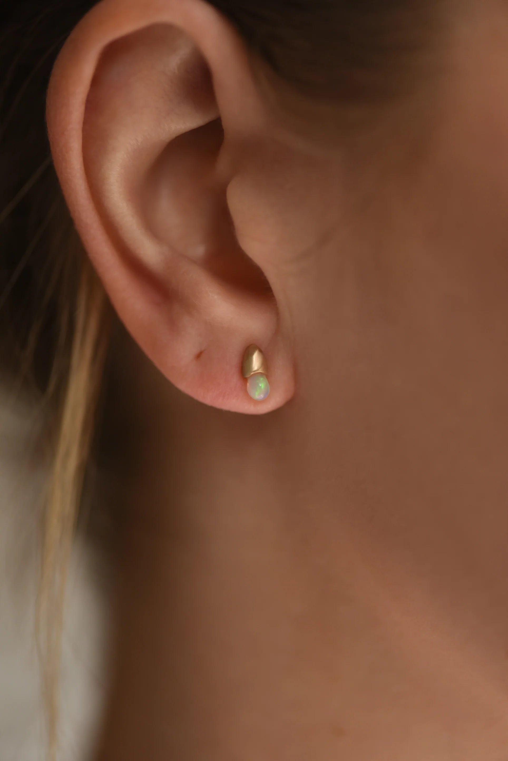 Opal Droplet Stud