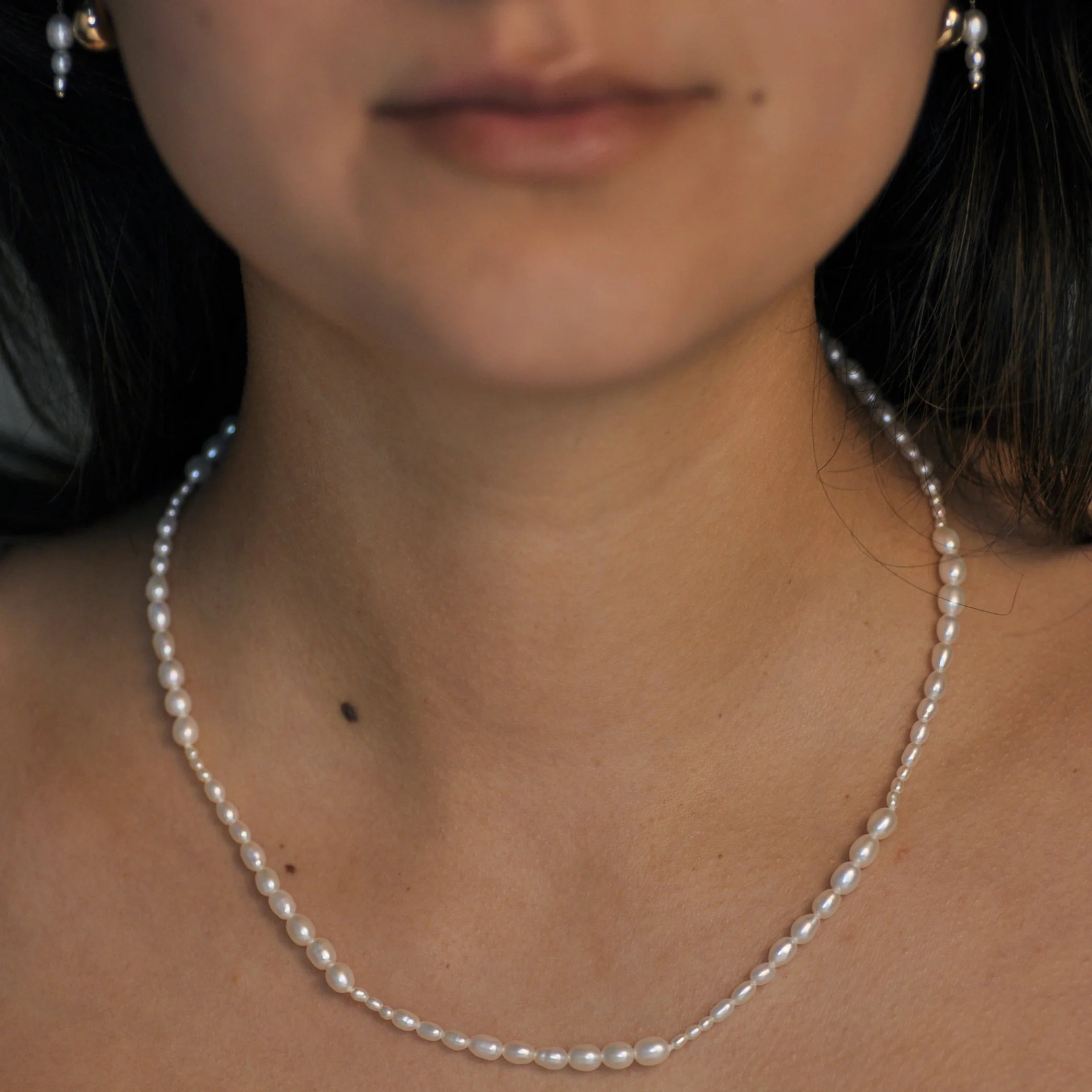 Dario Necklace - White — Wedding Day Edit