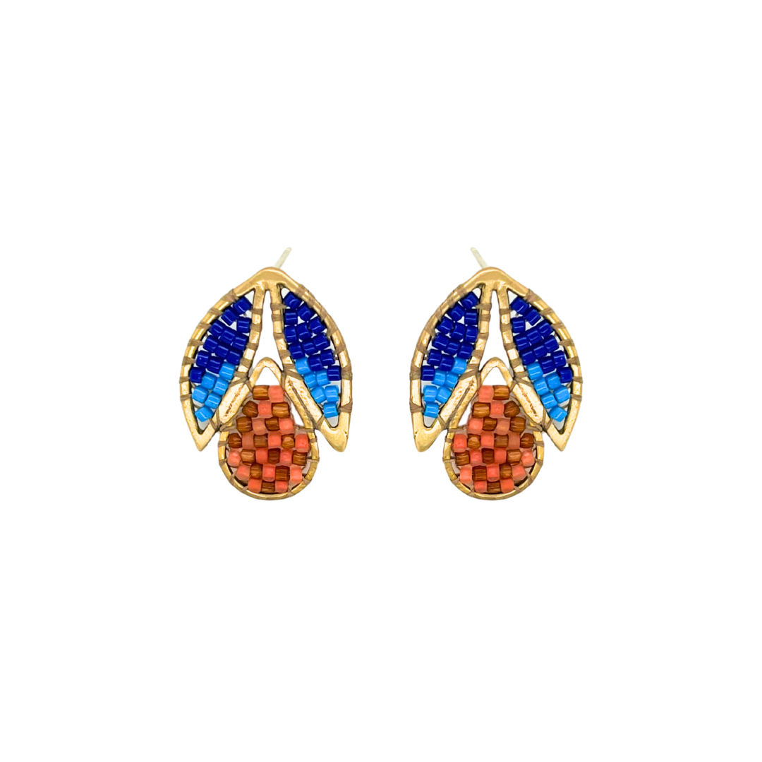 Petal Studs - Bluebird
