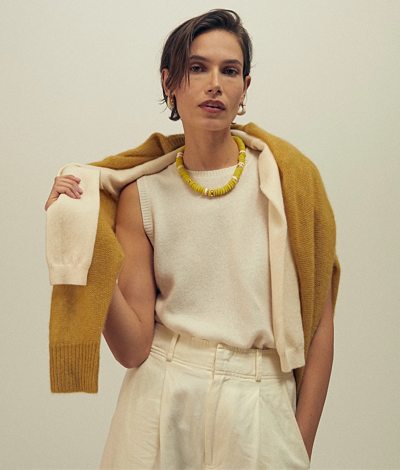 Laguna Necklace - Electric Neon Yellow — Lizzie Fortunato Demi-Fine Trunk Show