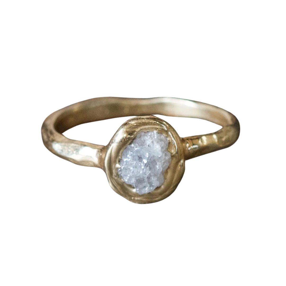 Rough Diamond Solitaire Ring — Commitment, Curated