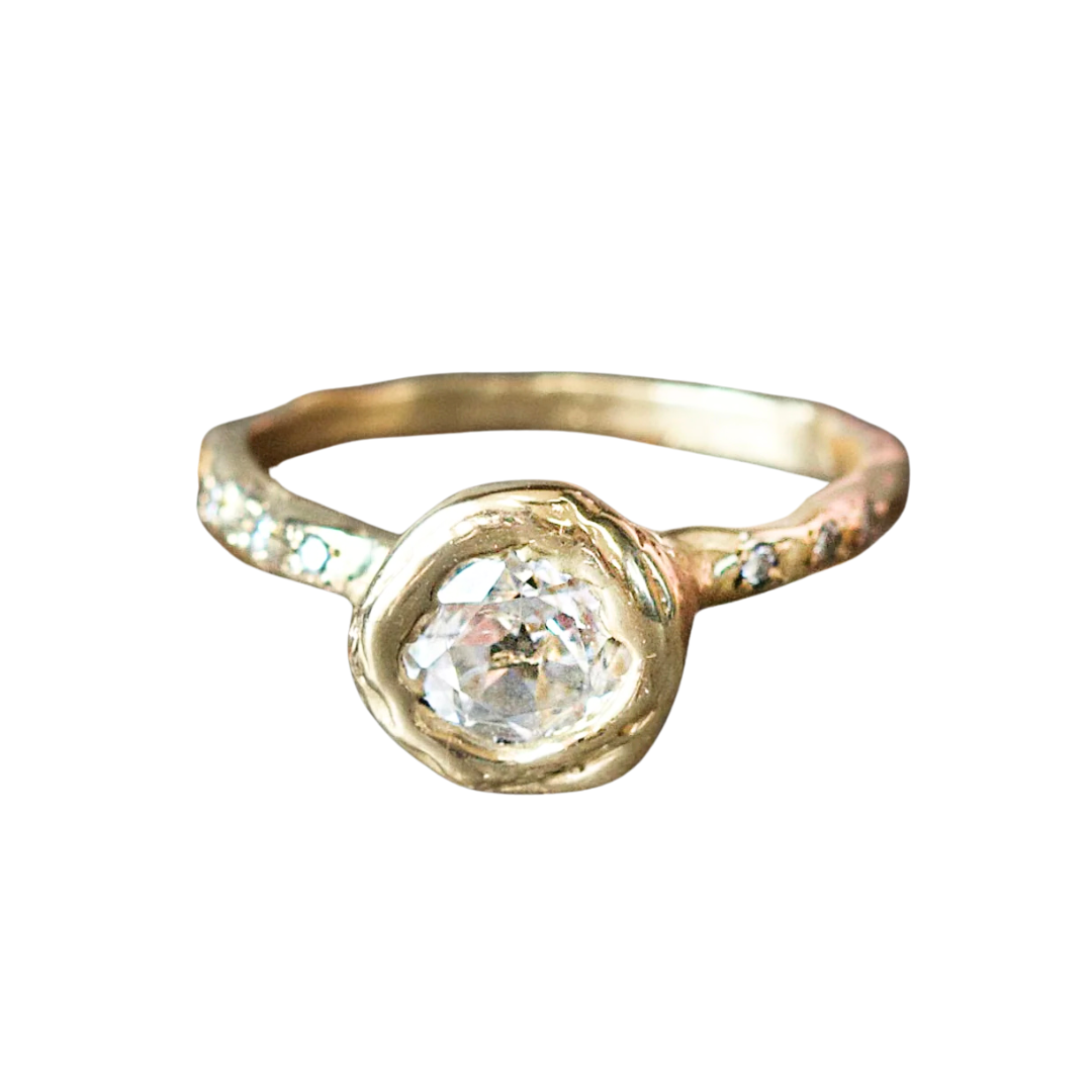 Sunburst Ring With Diamonds — Commitment, Curated
