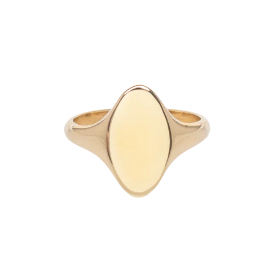 Almond Signet Ring