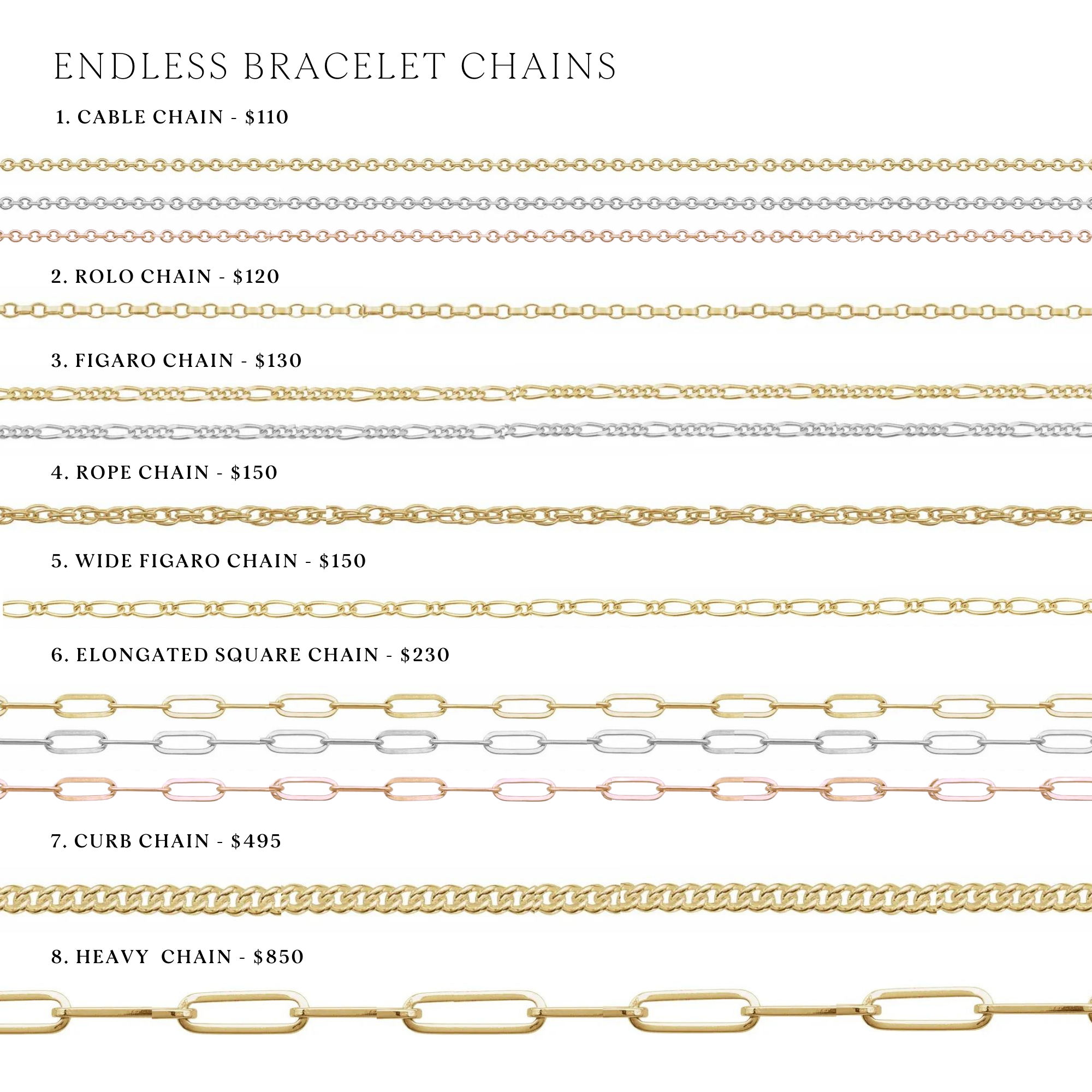 Welded Endless Bracelets