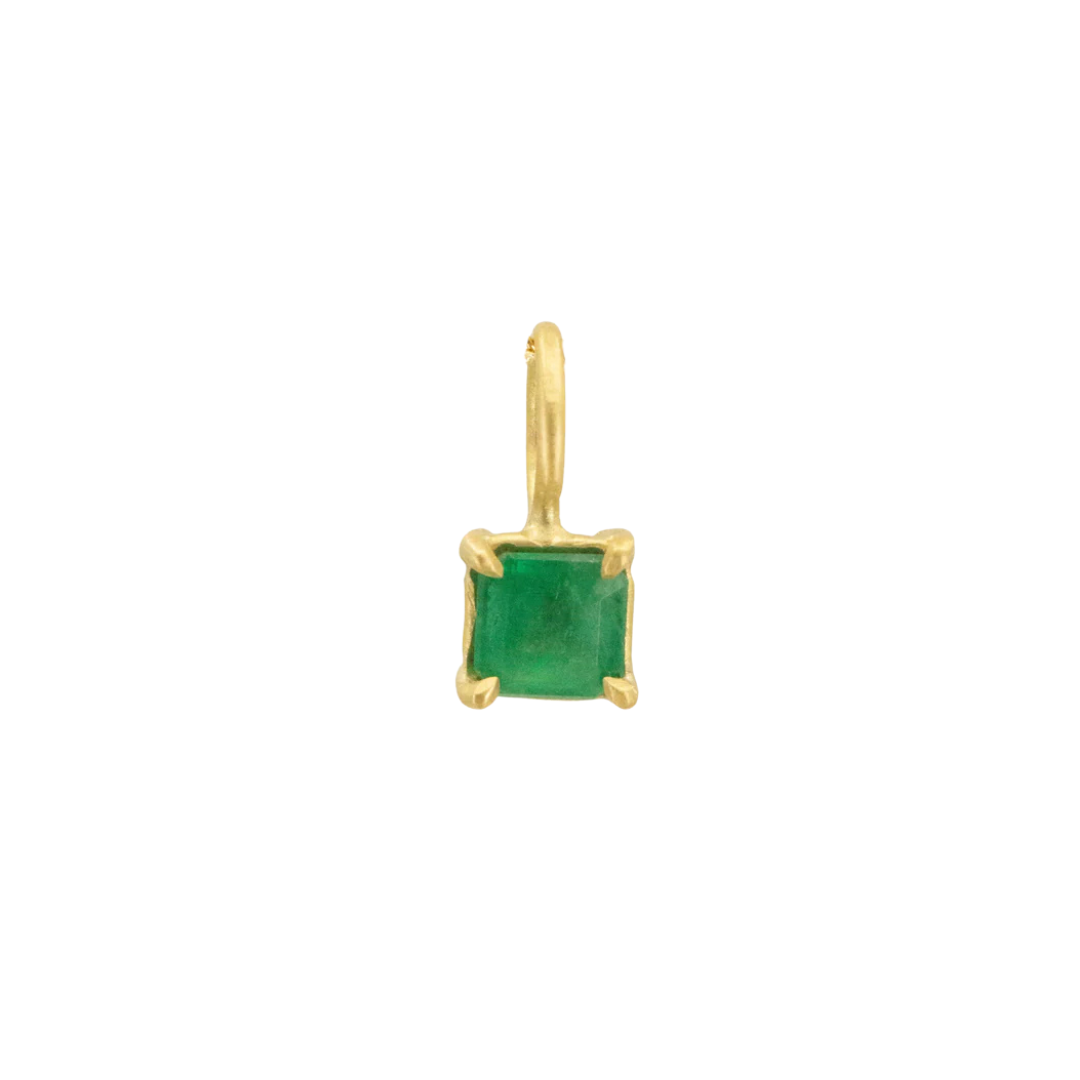 Petite Emerald Basket Pendant