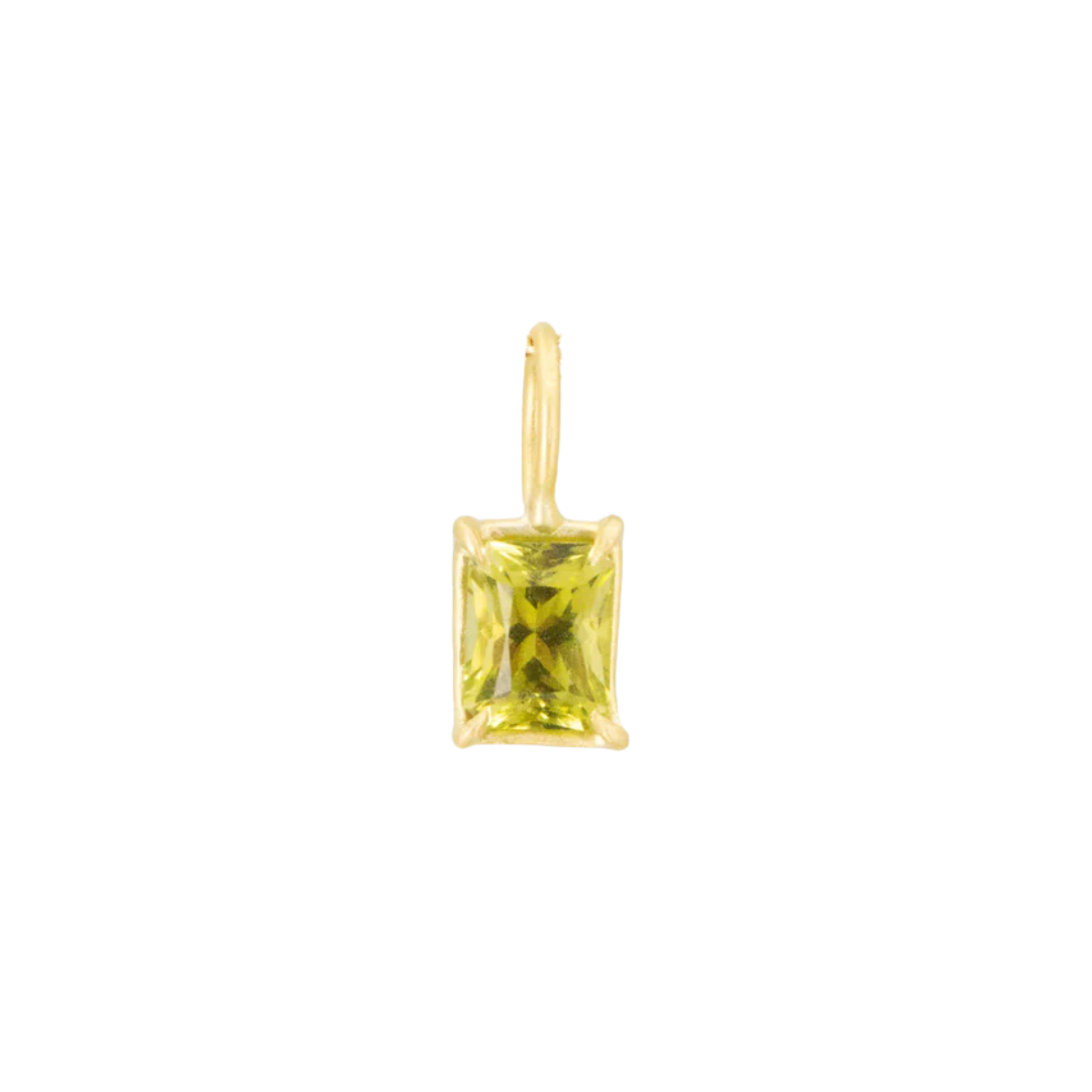 Lime Green Tourmaline Basket Pendant