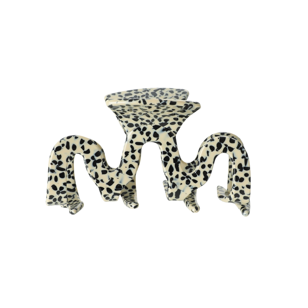 Esme Large Claw Clip - Speckle Black