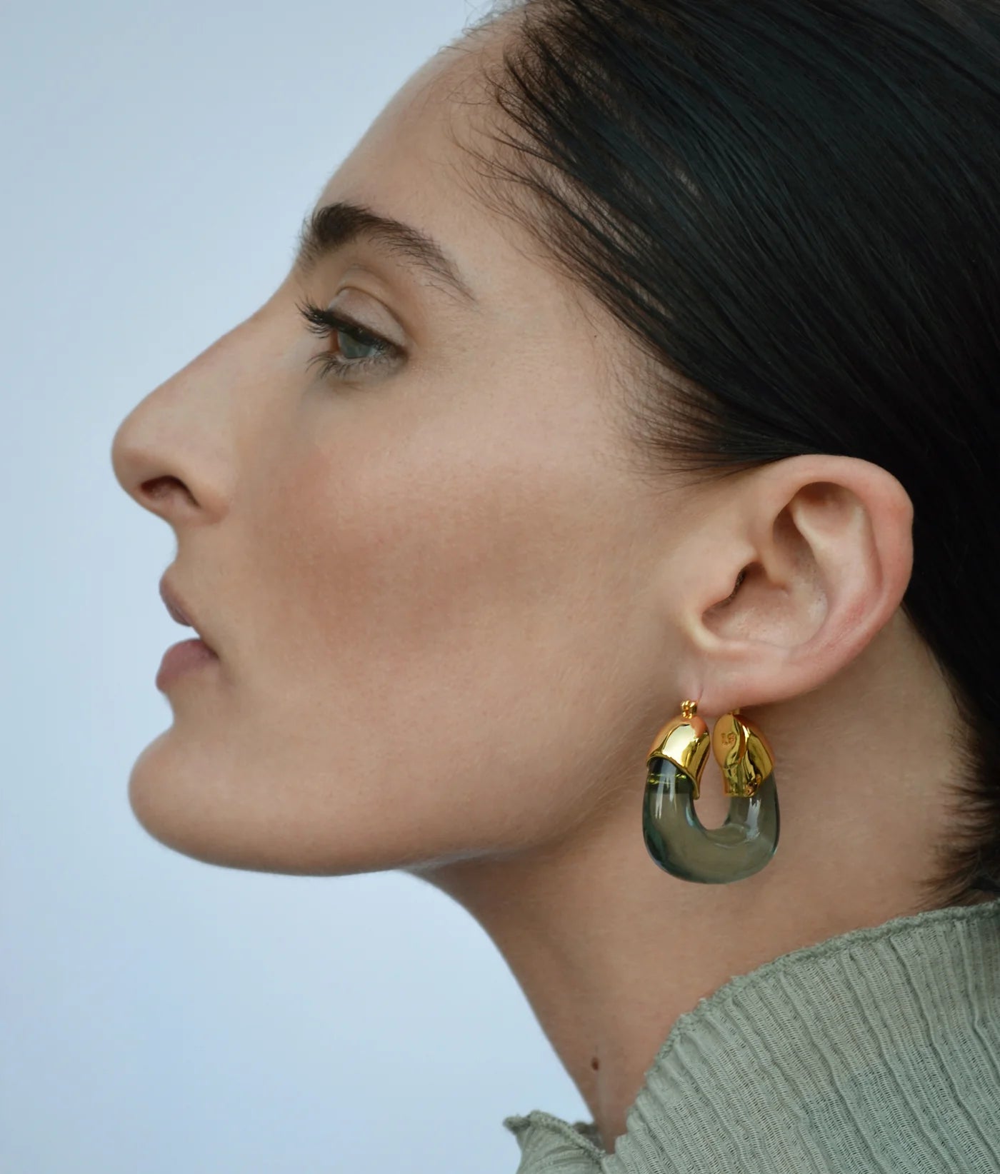 Organic Hoops - Forest — Lizzie Fortunato Demi-Fine Trunk Show