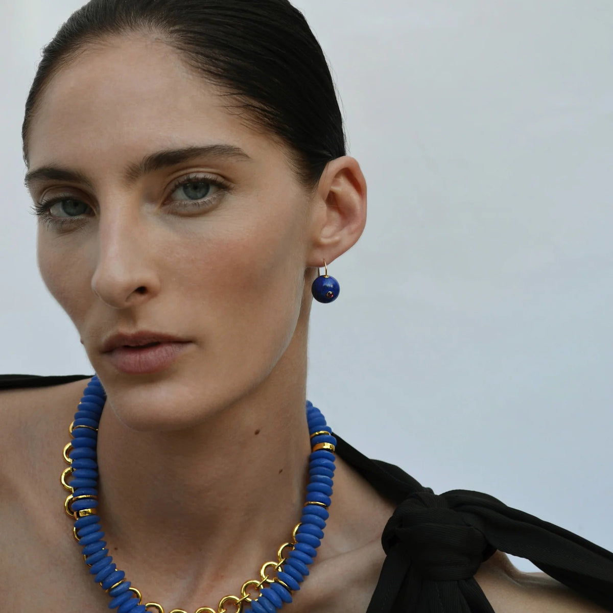 Comet Earrings - Lapis