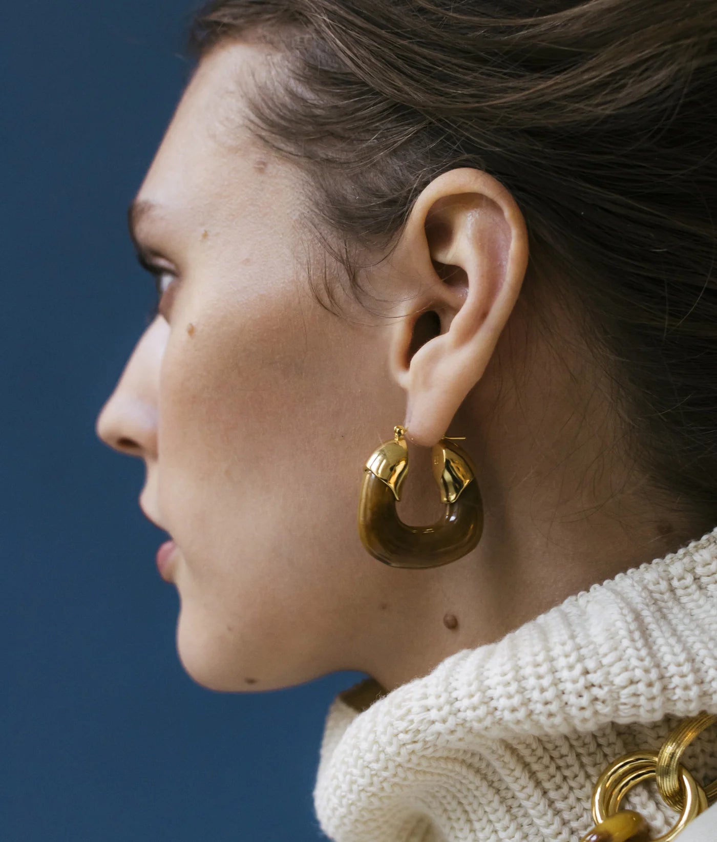 Organic Hoops - Mocha — Lizzie Fortunato Demi-Fine Trunk Show