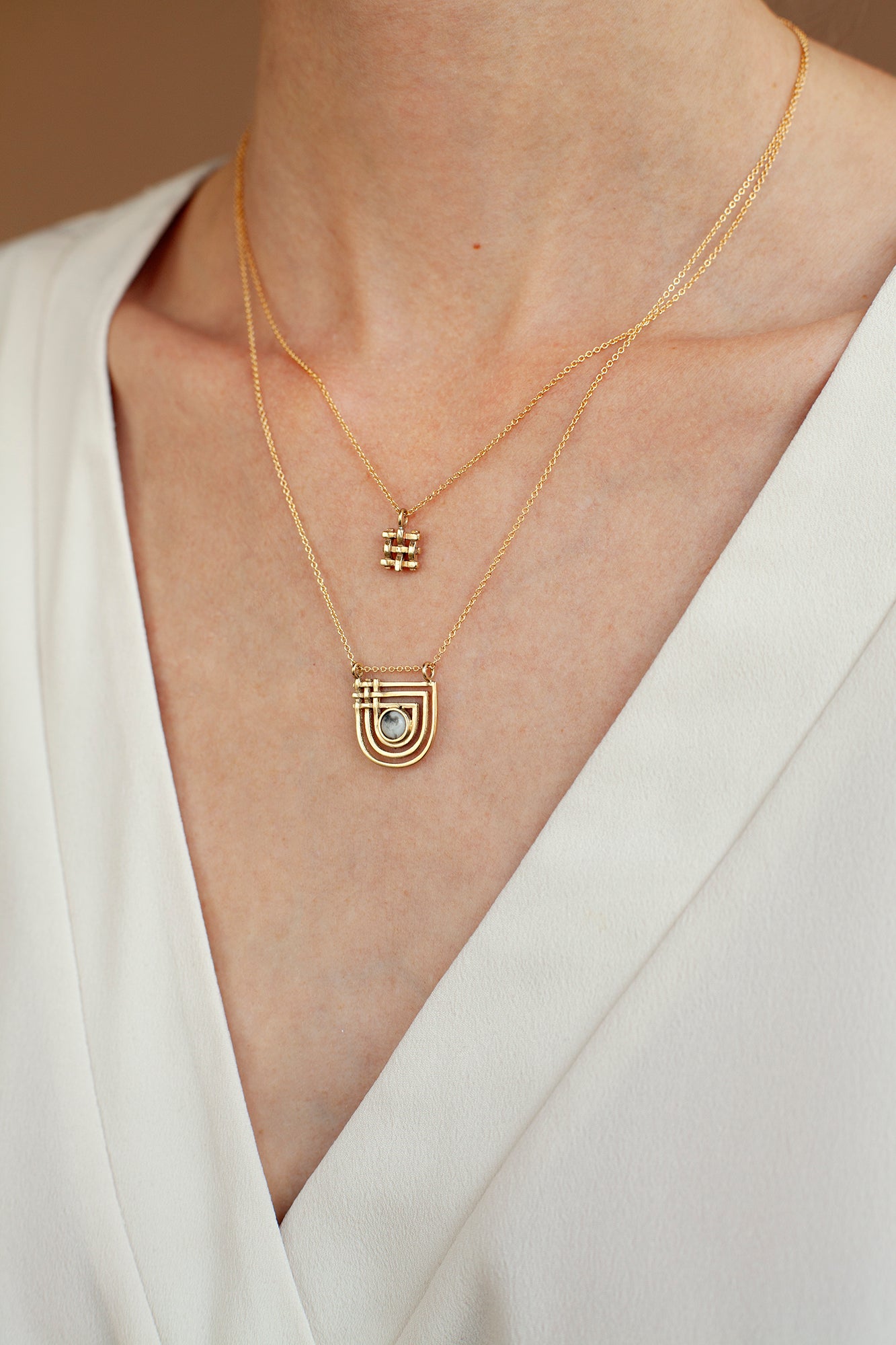 Crosshatch Necklace — Lindsay Lewis Trunk Show