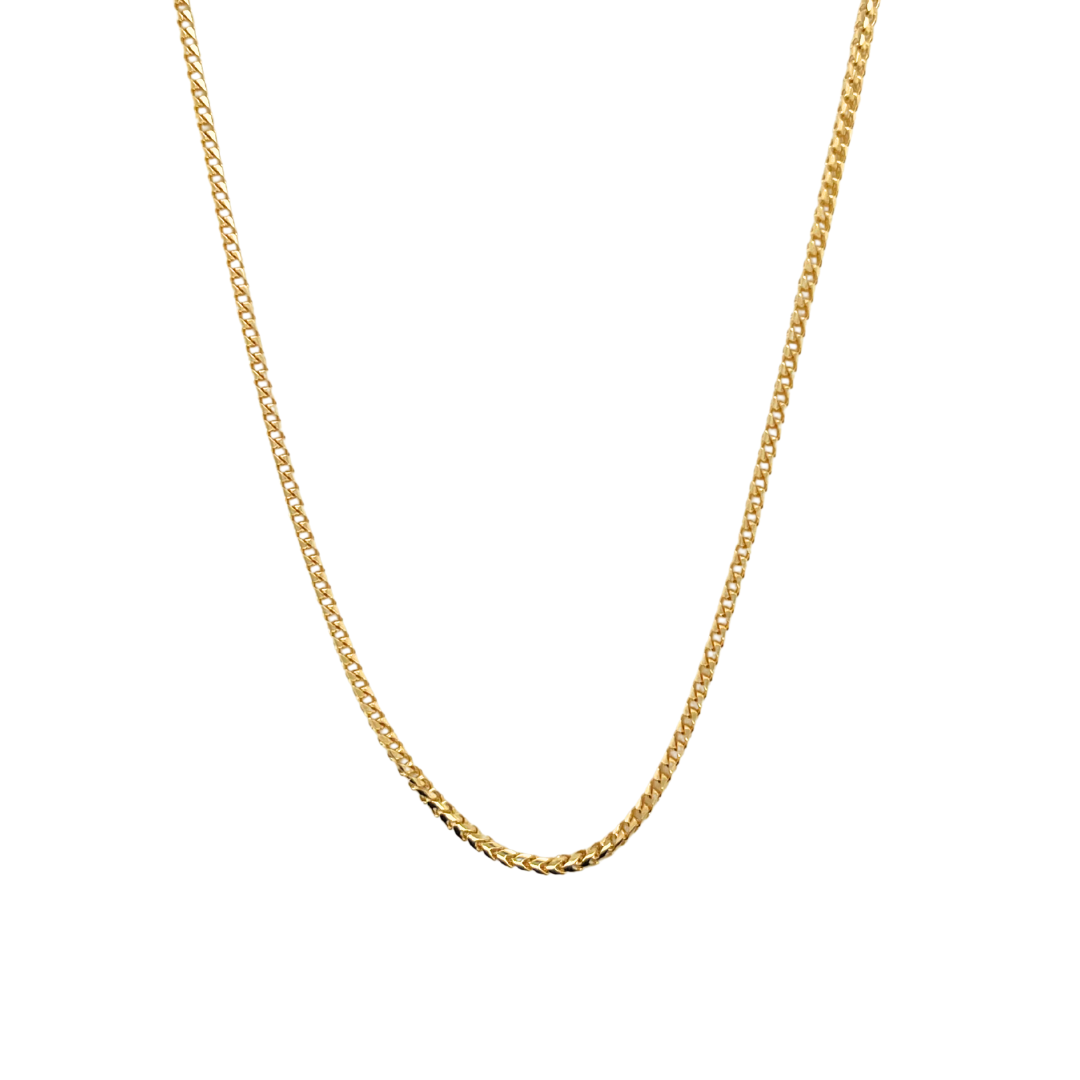 14K Yellow Gold 1.5mm Natural Franco Chain