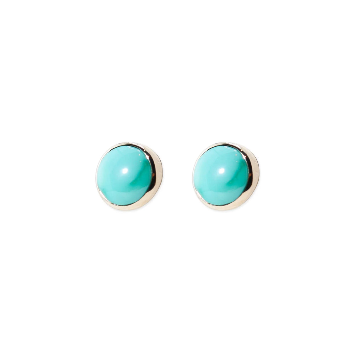 Full Moon Turquoise Studs